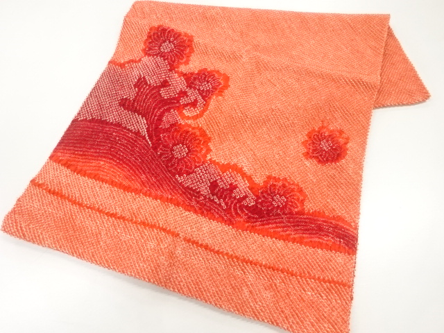 絞り花模様ショール